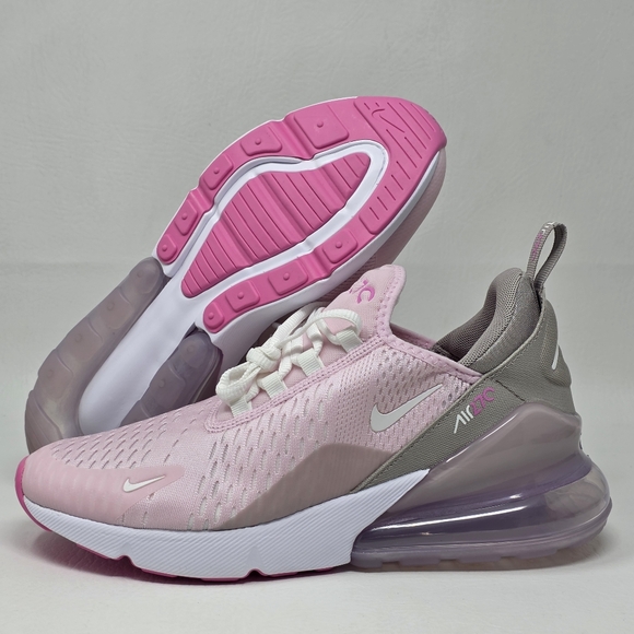 Nike Air Max 270 GS Running Pink College Grey White IB4435-663 Youth Size 7Y New